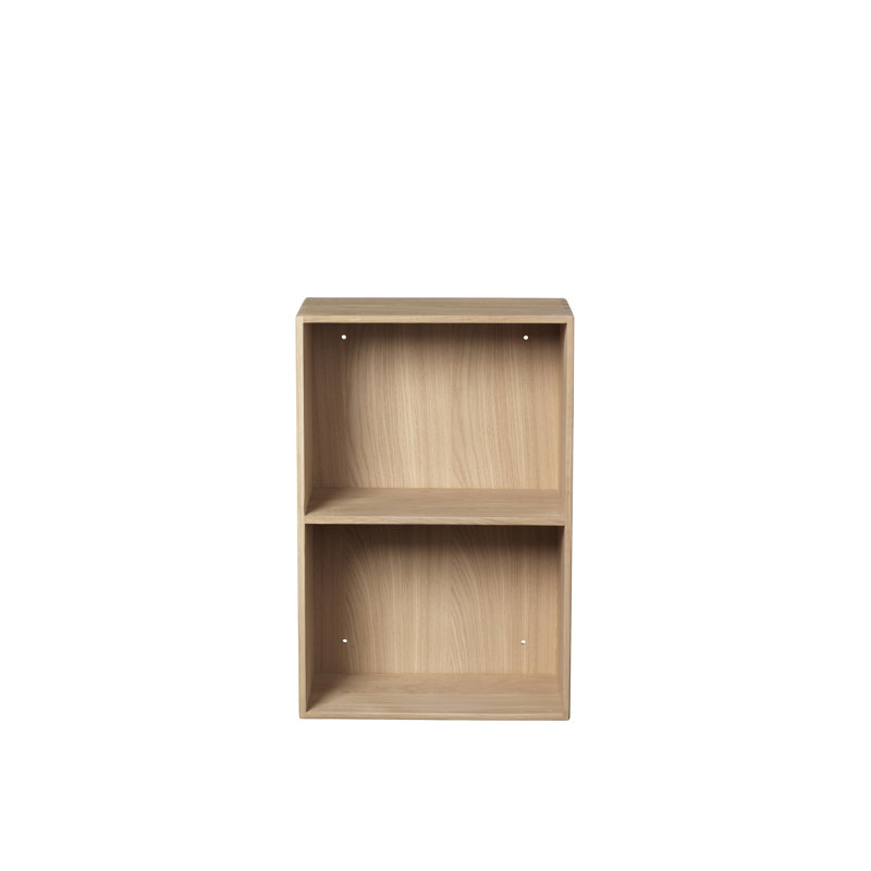 Mogens Kock B98 Solid Wood Bookcase, (2 Shelves) 14.17"H x 21.26"W x 7.87"D