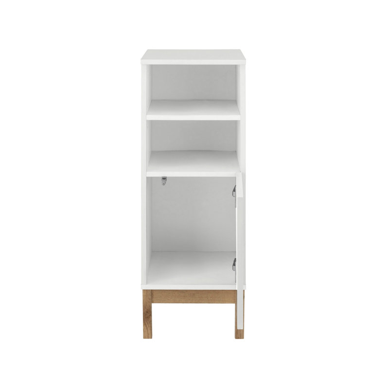Nastasia Linen Cabinet, White/White/Oak