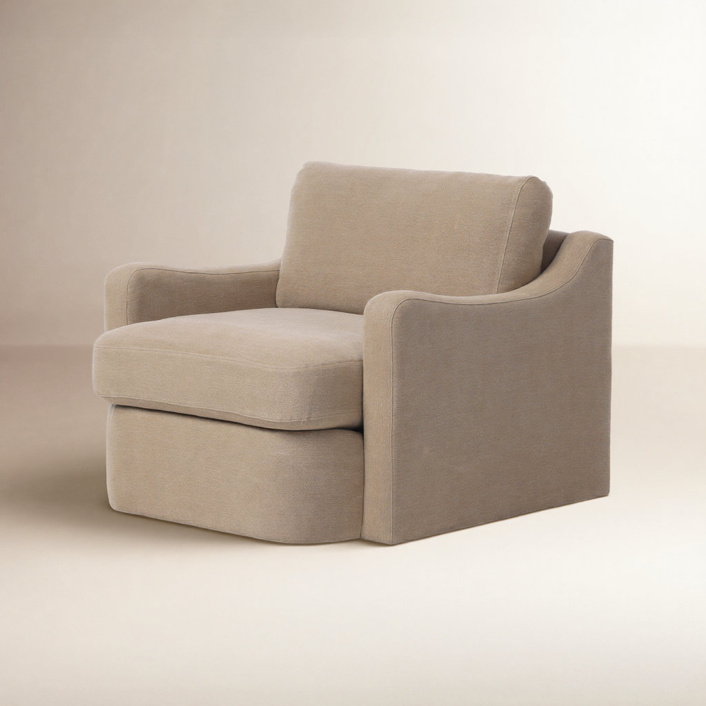 Aurelia Swivel Chair, Broadway Canvas