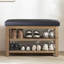 Banc de rangement rembourré pour chaussures en similicuir Hahnville-540808377-563548477