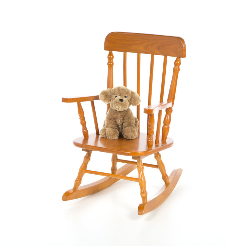 Chaise berçante pour enfants Belmoor, Miel