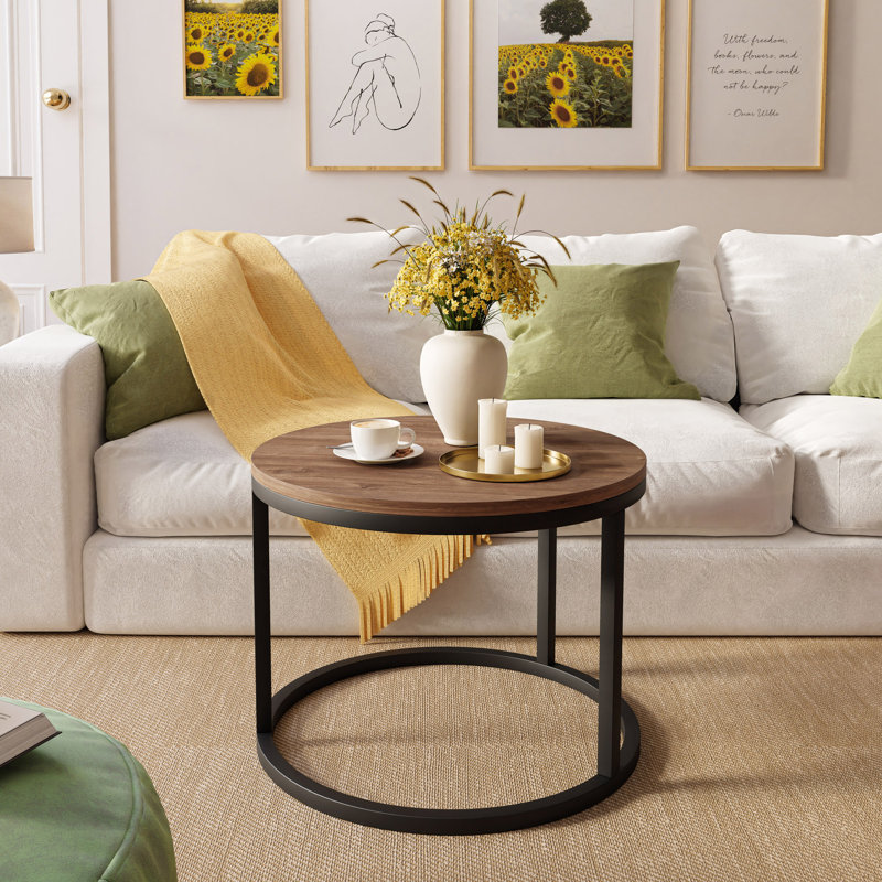 Candance Frame Coffee Table, Black, Stirling Oak