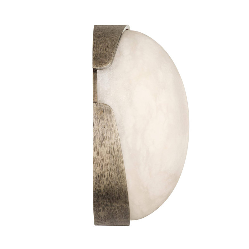 Elara Mini Flush Mount, White Bronze