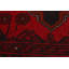 Tapis décoratif en laine rouge de conception unique noué à la main New Age 5 pi x 6 pi 5 po Denazia