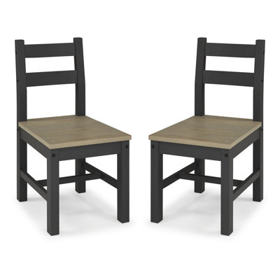 18'' H Pine Solid Wood Side Chair