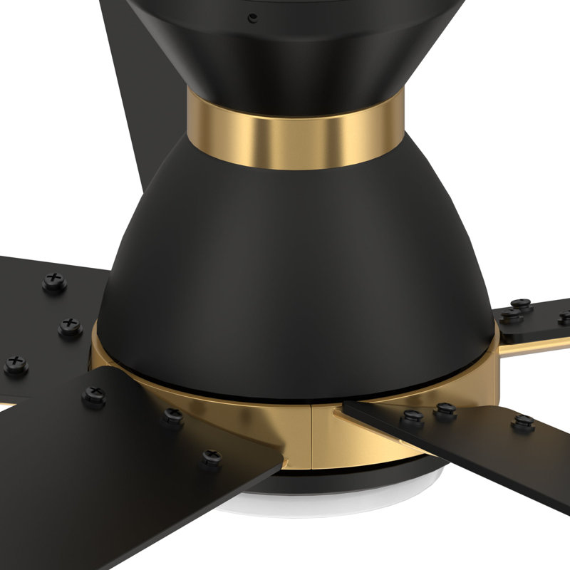 Ventilateur de plafond intelligent de 52 pouces avec télécommande Ascender, ensemble d'éclairage inclus, fonctionne avec l'assistant Google, Amazon Alexa et les raccourcis Siri.