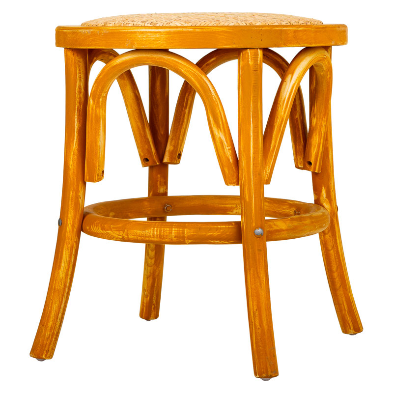 Solid + Manufactured Wood Accent Stool, Brown