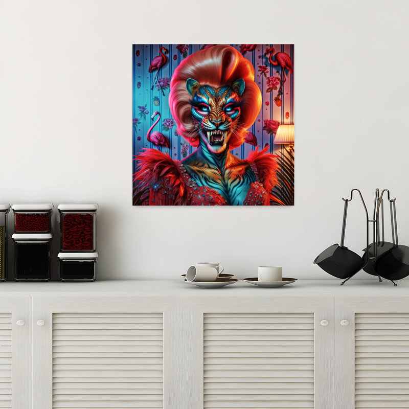 Art contemporain, art contemporain surréel, H 18 po x l 18 po
