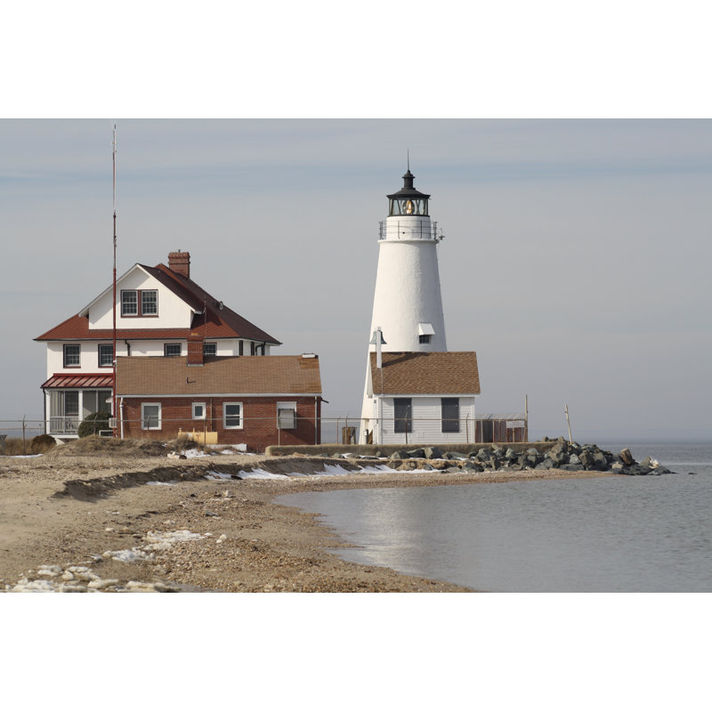 Cove Point Lighthouse by Coastalpics - Wrapped Canvas Print, 30cm H x 46cm W