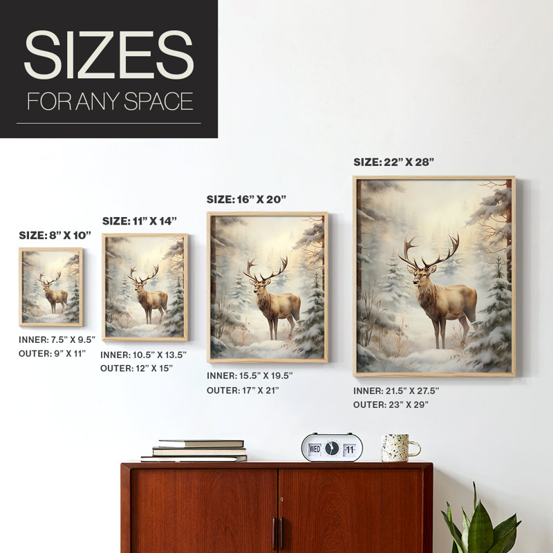 «Christmas Holiday Art», reproduction encadrée DCXC, Naturel, H 15 po x l 12 po