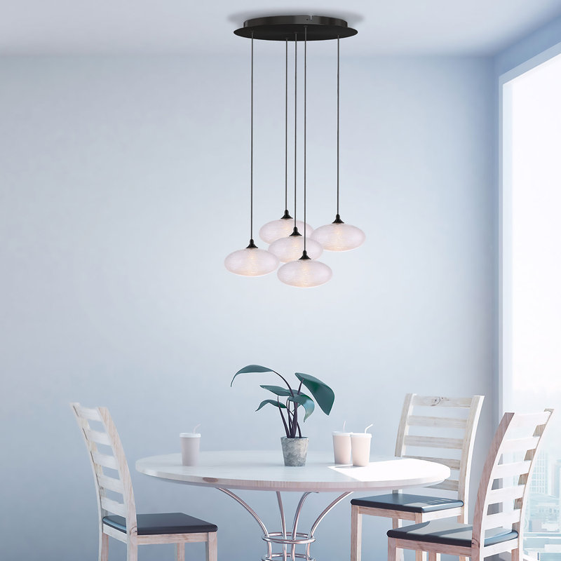 Alvie 5 - Light Cluster Pendant, Matte Black