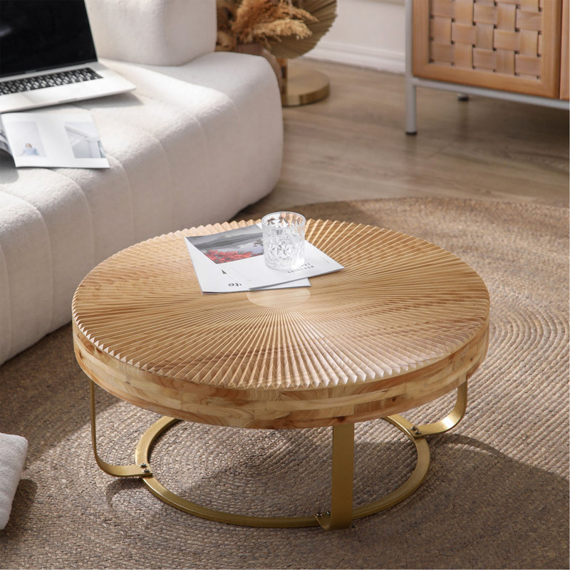 Table basse moderne, Doré