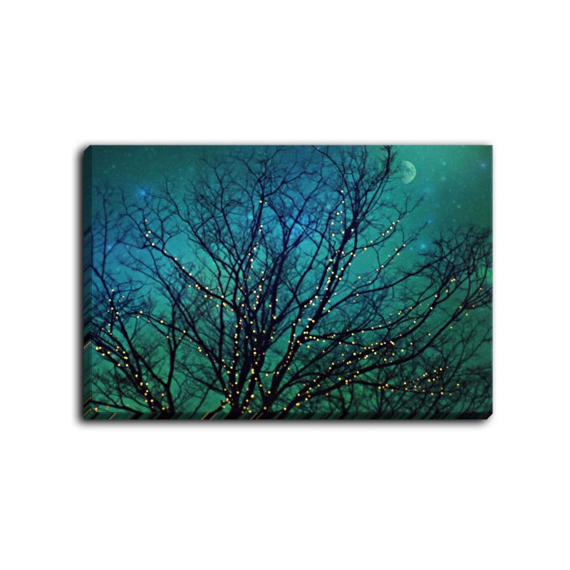 " Magical Night " by Sylvia Cook, 12" H x 16" W x 1.5" D