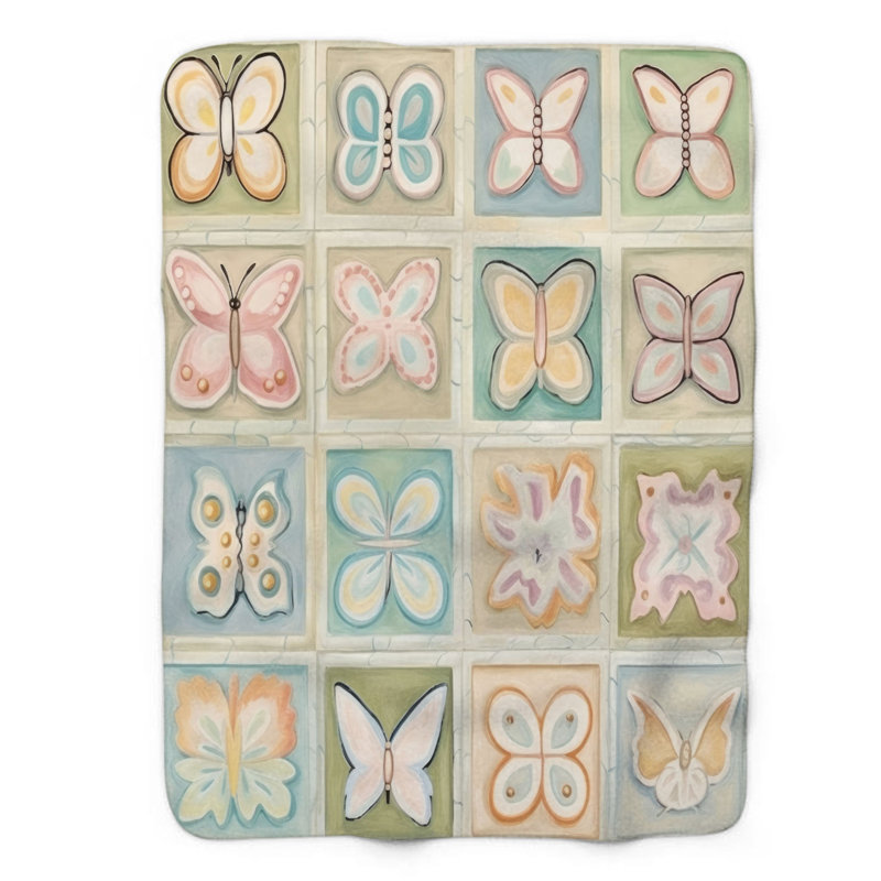 Patchwork Charm - couverture de qualité supérieure 1 pièce, Lit simple