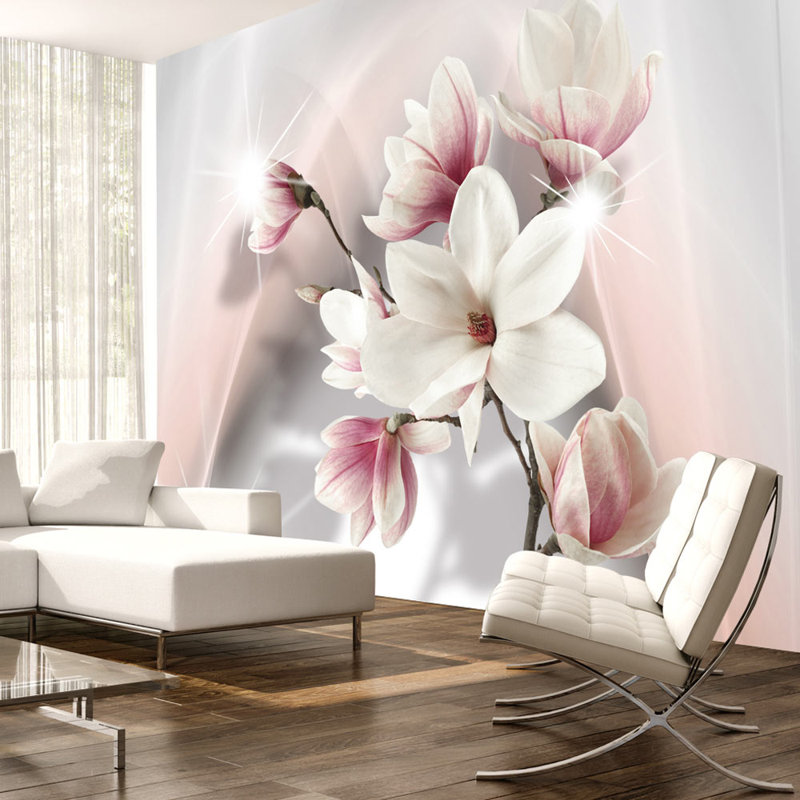 White Magnolias 2.45m x 350cm Wallpaper, 400 cm x 280 cm