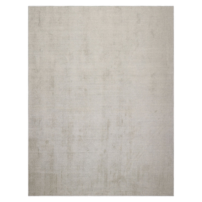 Tapis multicolore en laine touffeté à la main gris Mossy, Rectangle 4 pi x 6 pi