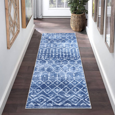 Tapis d'intérieur moderne à motif géométrique marocain Soft Boho