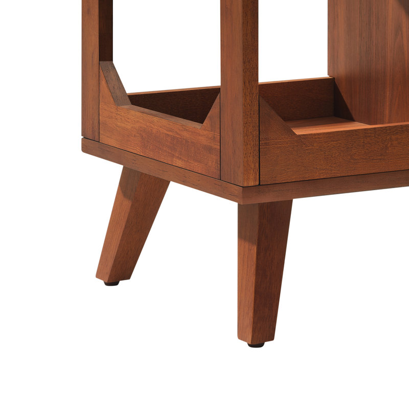 Asheville 20.5 " H Media Shelves, Walnut