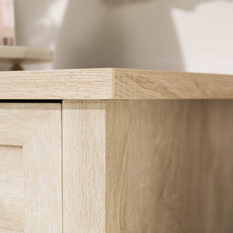 Bevyn Classic Framed 3-Drawer Nightstand, White Oak