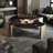 Modern round supercrystalline stone coffee table-104367363