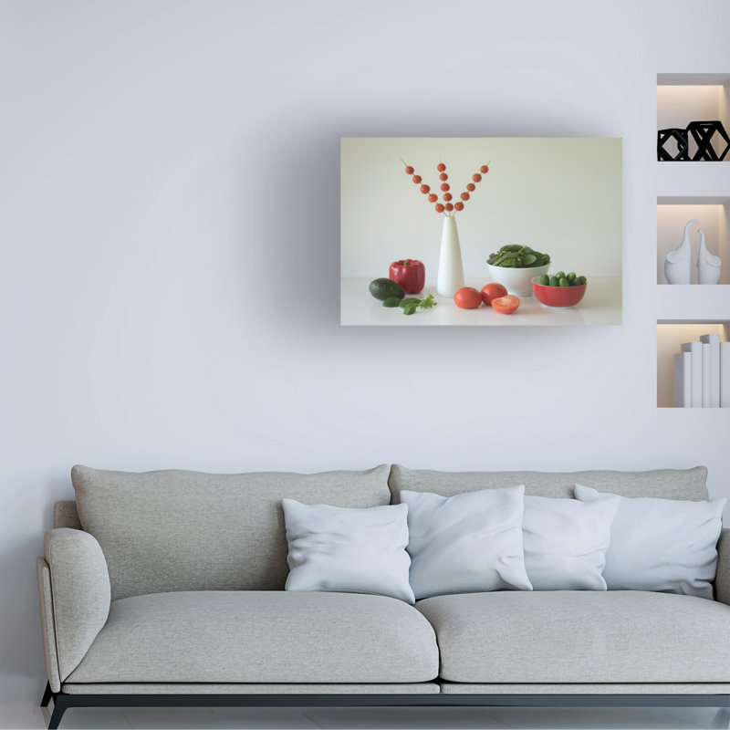 Jacqueline Hammer  Salad Time Canvas Art, 12" H x 19" W