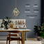 Luminaire suspendu 4 lumières Layan