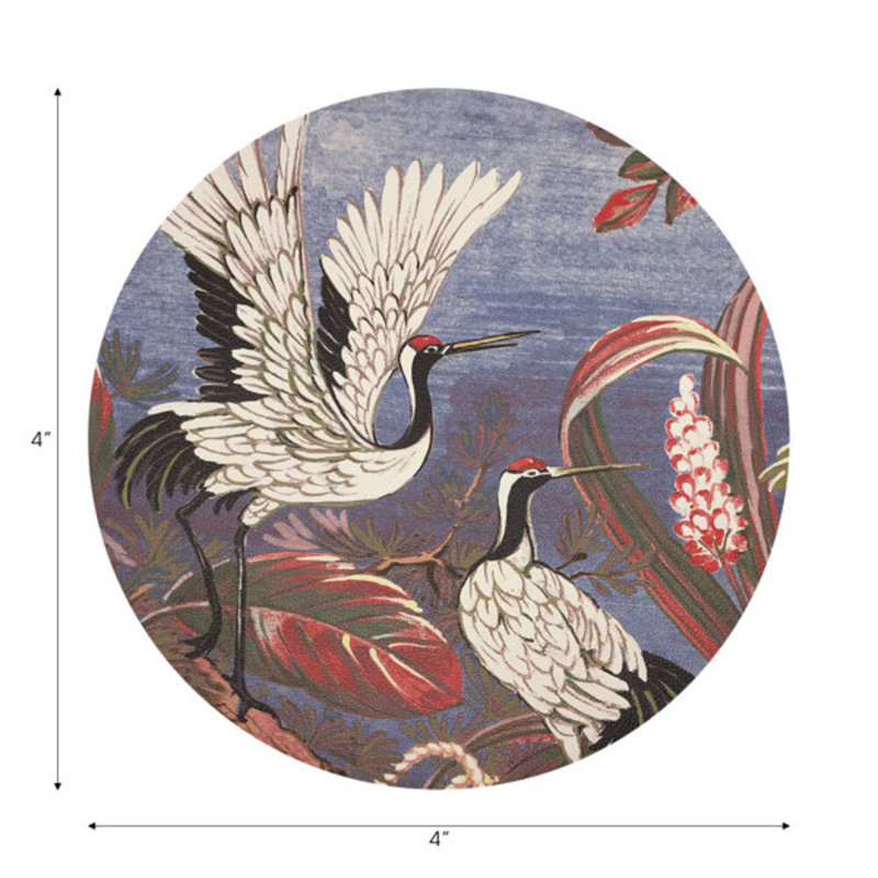 Sous-verres ronds en cuir Summer Palace, Ducal