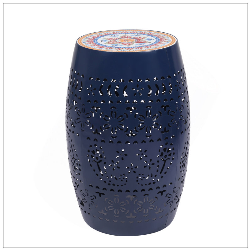 RUBY 12" SIDE TABLE - DARK BLUE, Dark Blue