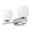 Meuble-lavabo chromé 2 lumières Novalie-123223069