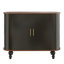 Armoire à boissons cannelée pour boissons alcoolisées et café avec 6 porte-bouteilles et 3 porte-verres-2082032568