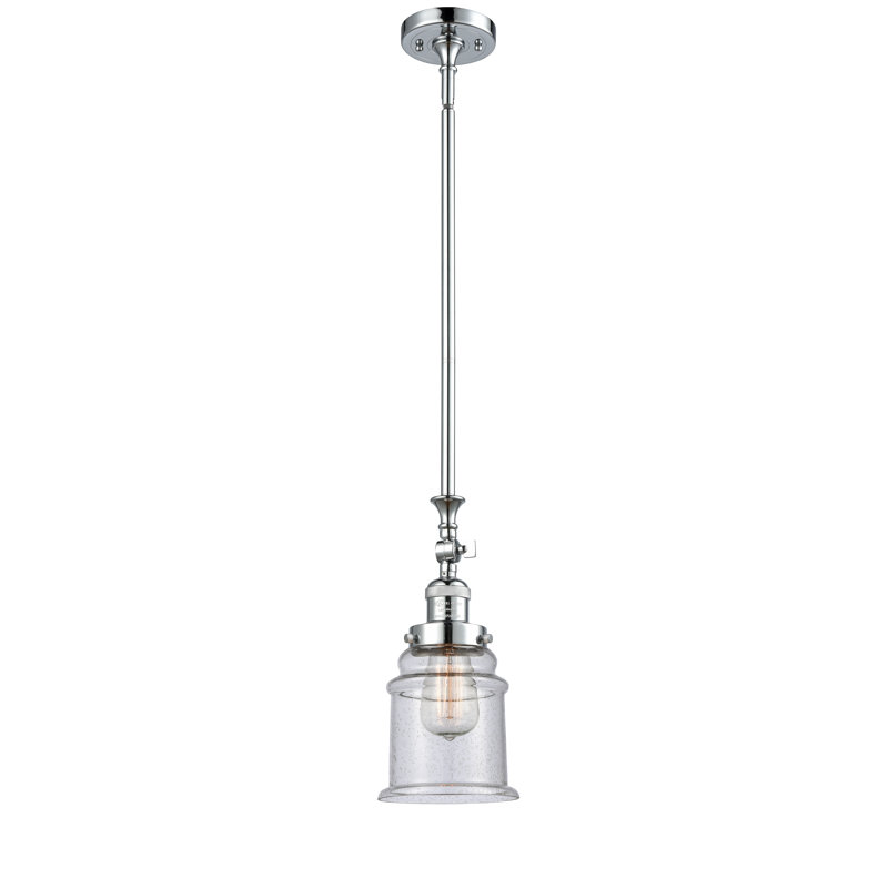 Luminaire suspendu en forme de cloche à 1 lumière Alexandira, Grainé, Noir mat, Ampoule DEL 6 watts Vinage