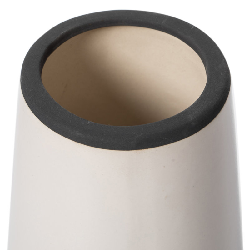 Vase de table en céramique blanc