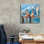 Toile épique Graffiti «Tea Break On The Jetty» par Ronald West, 26 po x 26 po-584417521