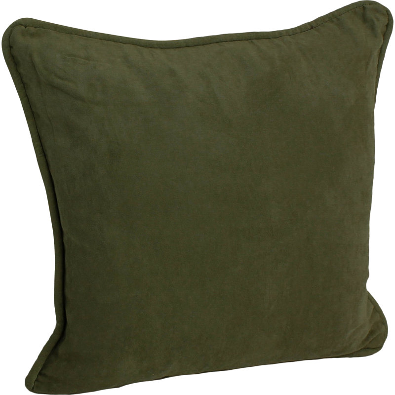  Corded Throw Pillow, Hunter Green