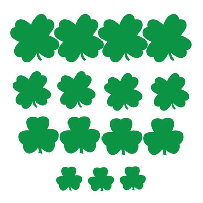 15 trèfles suspendus St Patrick's Day, plastique imperméable
