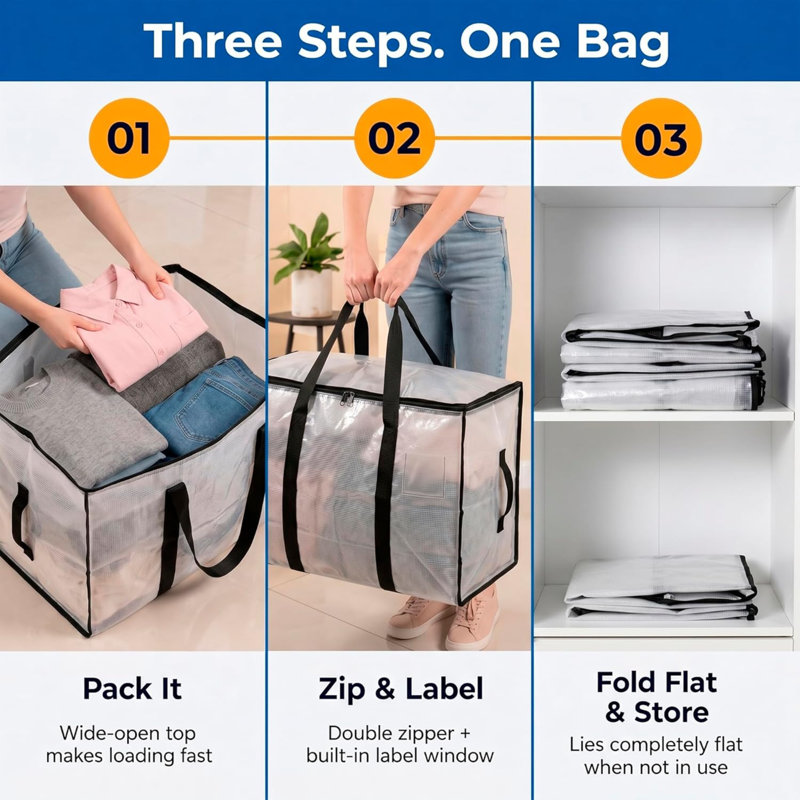 Brayden Studio Polypropylene (PP) Storage Bag