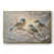 Toile avec cadre flottant or