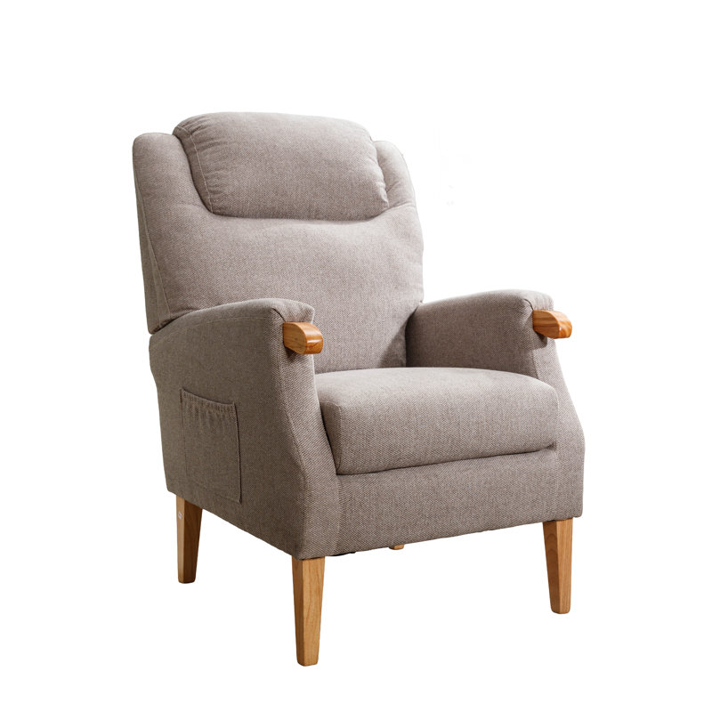 Spinnerstown 69cm Wide Tufted Polyester Armchair, Taupe