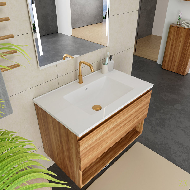 Meuble-lavabo de 30 pouces, KD-PACKING- (meuble-lavabo seulement, sans lavabo)