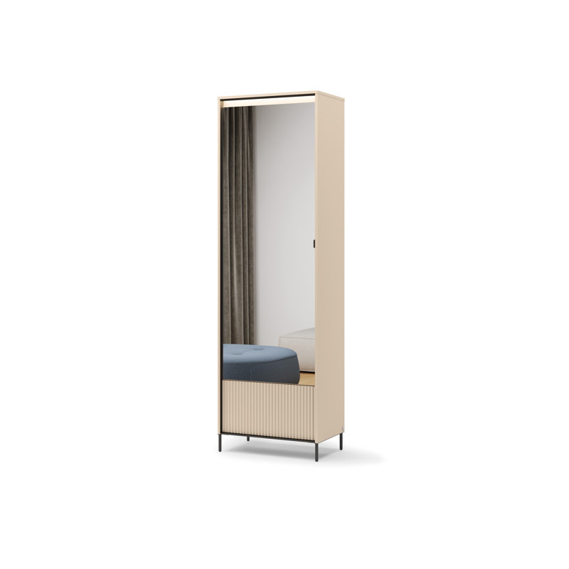 1 Door Manufactured Wood Wardrobe
