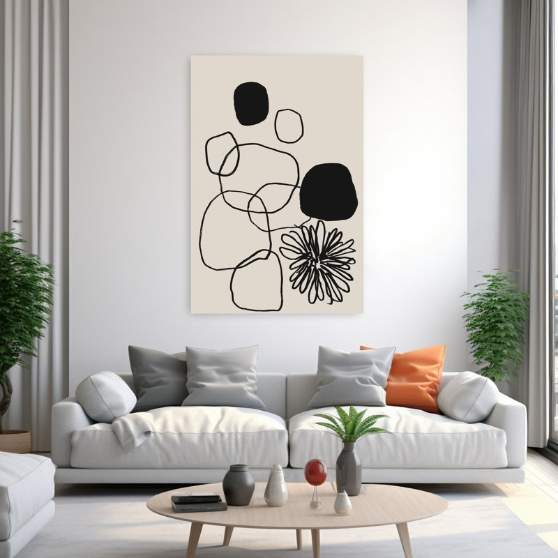 Art contemporain contemporain abstrait, H 60 po x l 40 po