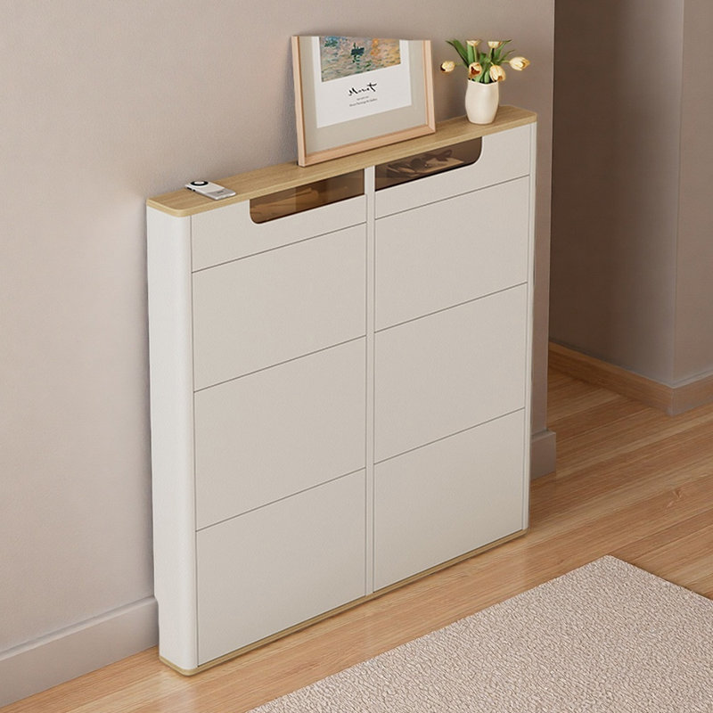 Armoire à chaussures de style français populaire, H 48,43 po x l 47,24 po x P 6,69 po