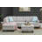 Left Hand Facing Sofa & Chaise With Ottoman-986549139