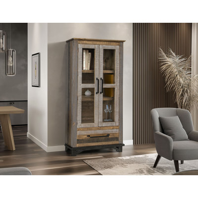 Sabetha Solid Wood China Cabinet by Loon Peak