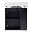 Meuble-lavabo flottant moderne de 21,6 po avec lavabo en céramique - pour les petites salles de bain, rangement à gauche-854280881