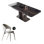 Modern Rectangular Rock Slab Dining Table Sets