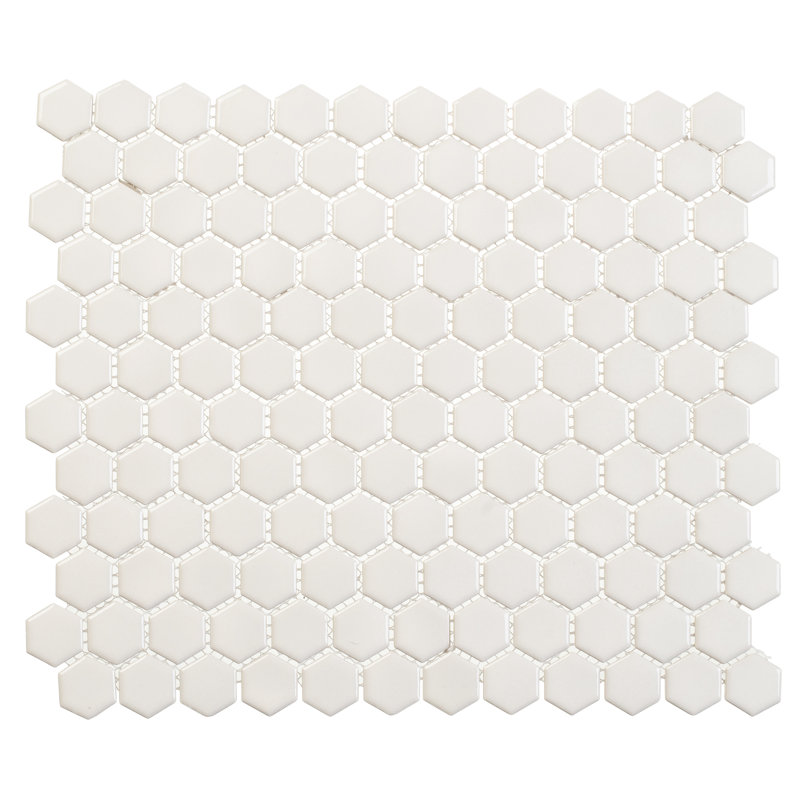 Élégant-Suave 3/4 po Carreau de mosaïque Hexagon Honeycomb, Carmillo