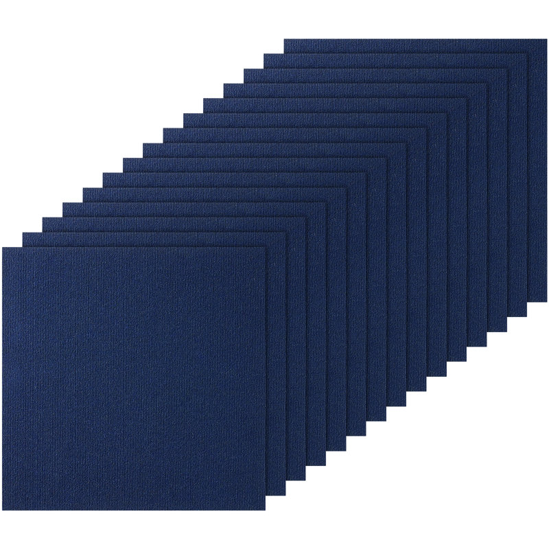 Carreau de tapis l 24 po x L 24 po, Bleu