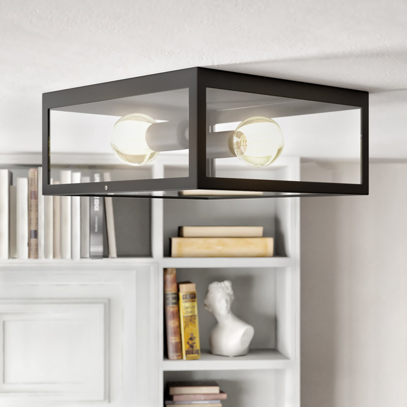 Burns Glass Flush Mount