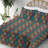 Ambesonne Trees Sheet Set Winter Forest Pattern Dots Charcoal Grey and Multicolor-109350906